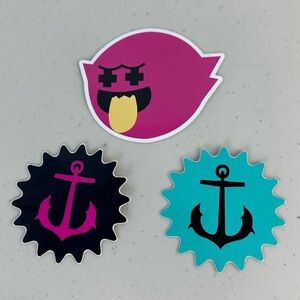 Pink Dolphin Stickers